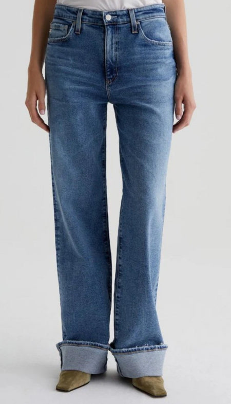 Audrey Pull On Flare Jeans - Dark Night