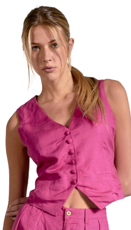 Cap Sleeve Shirt With Cuts