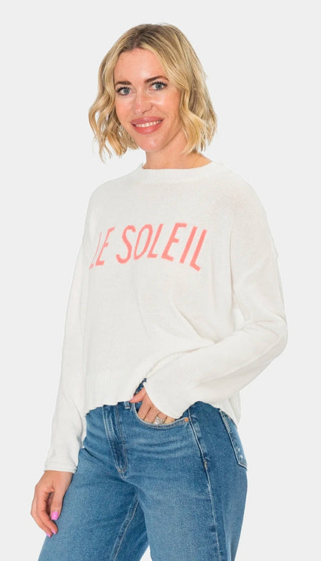 Embroidered Eye Crew Neck Sweater