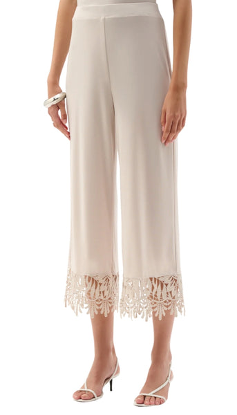 Culotte Pants With Lace Hem
