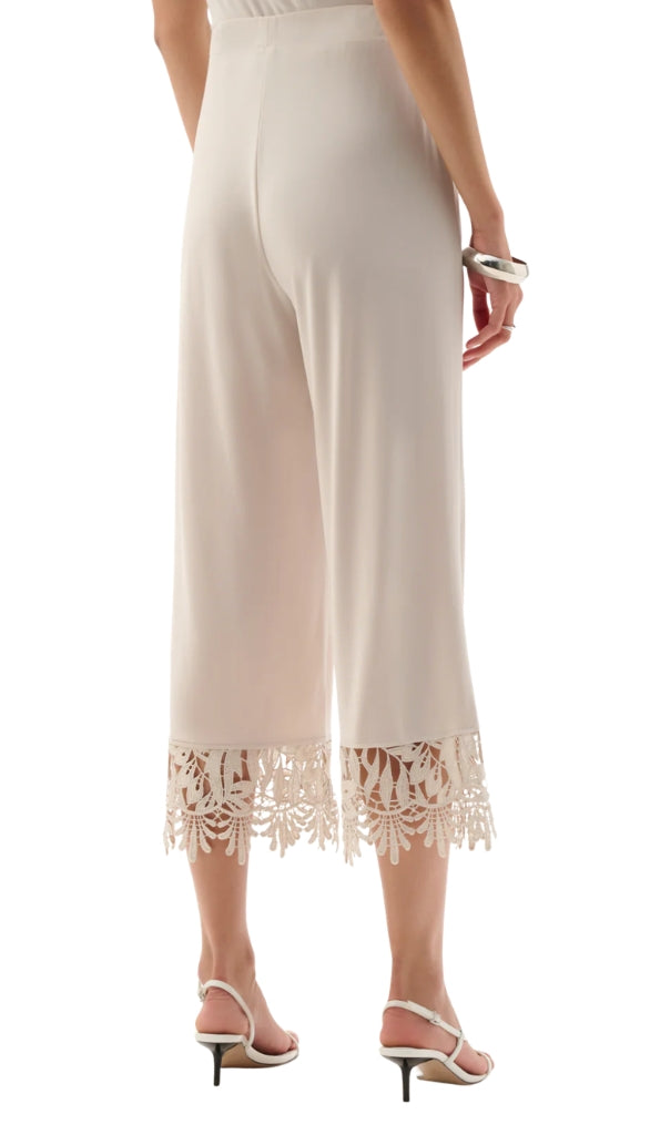 Culotte Pants With Lace Hem