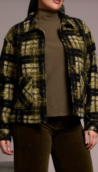 Long Sleeve Button Front Jacket With Lining