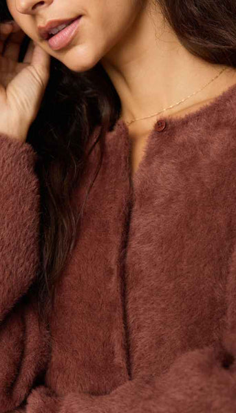 Winterglow Fluffy Cardigan