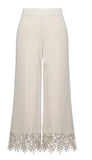 Culotte Pants With Lace Hem