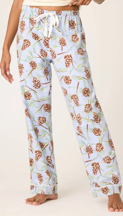 Pj Pant Flannels-Pine Cones