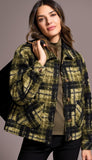 Long Sleeve Button Front Jacket With Lining