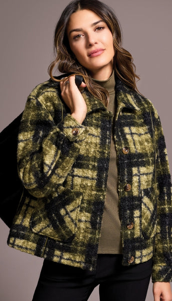Long Sleeve Button Front Jacket With Lining