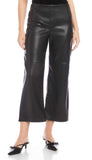 Faux Leather Cropped Pants