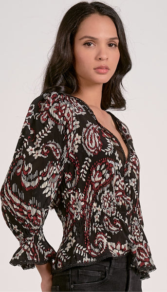 3/4 Sleeve Fitted Top