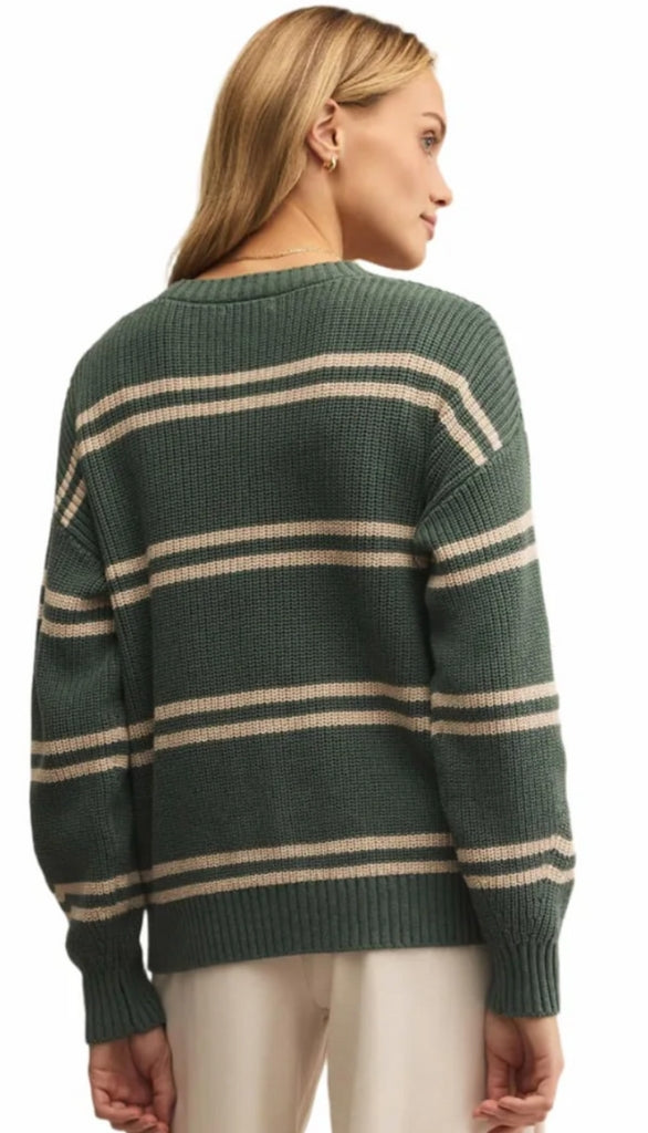 Boyfriend Striped Cardigan