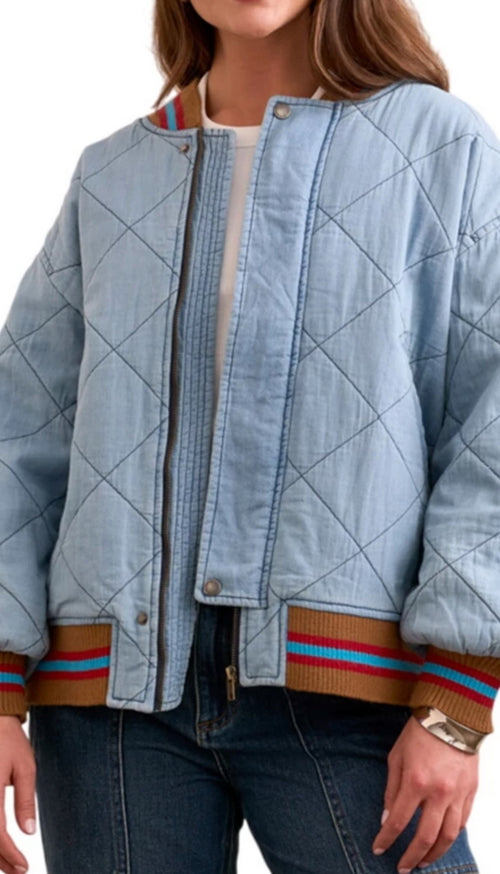 Quilted Bomber Jacket