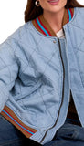 Quilted Bomber Jacket
