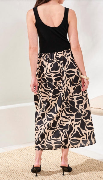 Sleeveless Twofer Dress