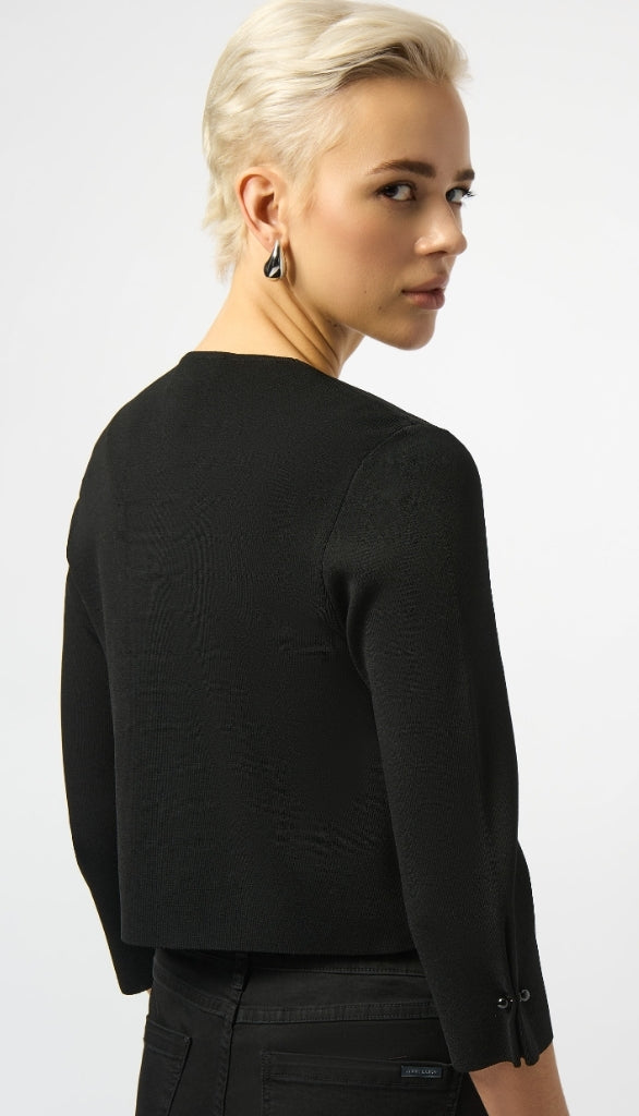 Cropped Cover-Up with Pearl Ornament Style