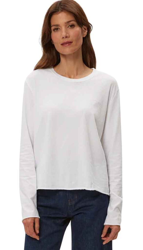 Aiko Crew Neck Rolled Edge Tee