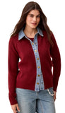 Mixed Media Sweater Jacket With Denim