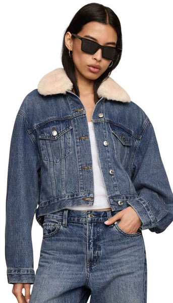 The Daily Denim Fur Jacket