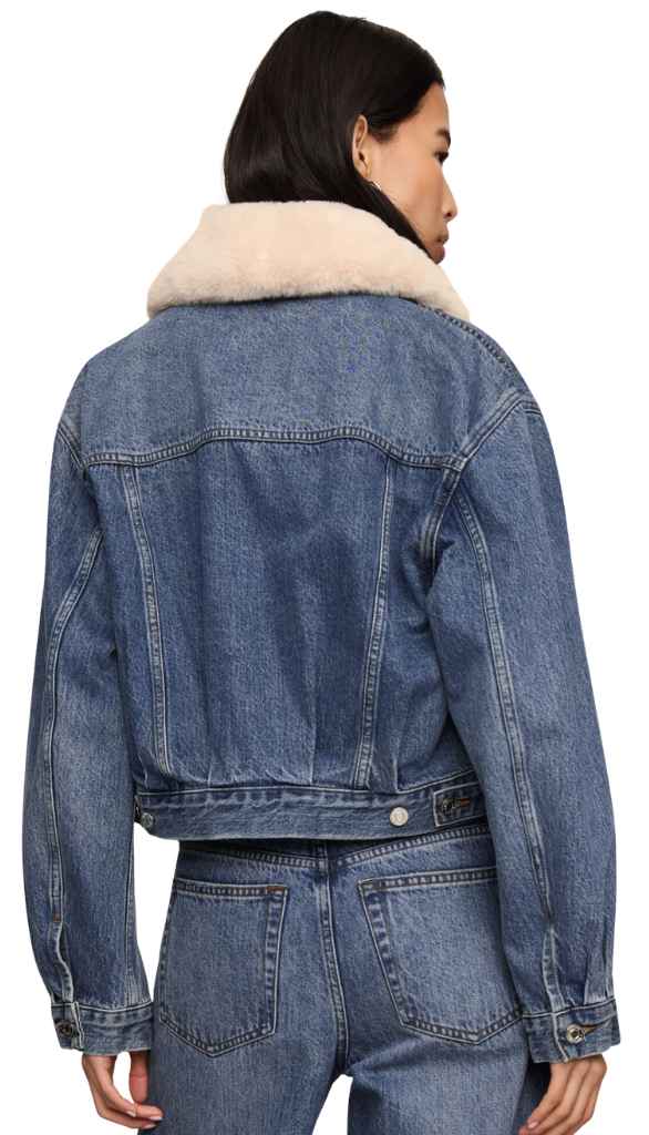 The Daily Denim Fur Jacket