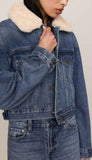 The Daily Denim Fur Jacket