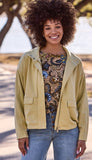 Long Sleeve Zip Front Coat With Lining