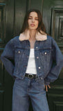 The Daily Denim Fur Jacket