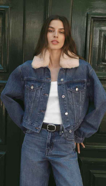 The Daily Denim Fur Jacket