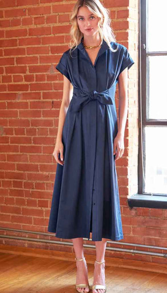 Long Rocky Dress Sueded Back