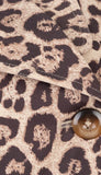 Leopard Short Trench Coat