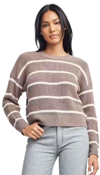 Slobhan-Long Sleeve Crew Crop Sweater