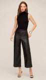 Faux Leather Cropped Pants