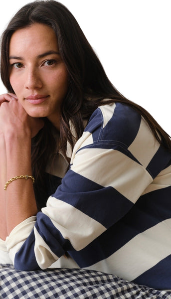 Luxe Sueded Polo Tee