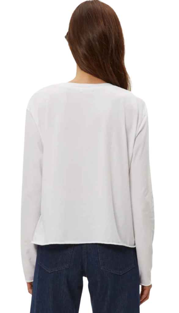 Aiko Crew Neck Rolled Edge Tee