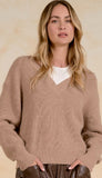 Deep V-Neck Sweater