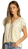 Lemons Charlie Ruffle Top