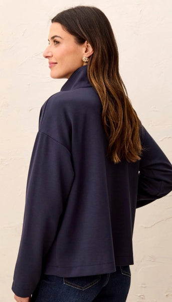 Long Sleeve Zip Front Coat With Lining
