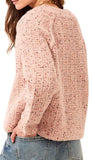 Tweed Like Sequined Cardigan