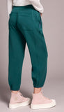 Jogger With Hem Pleats & Pockets
