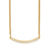Meridian Geo Bar Gold Necklace