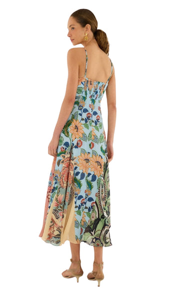 Floral Delight Sleeveless Maxi Dress