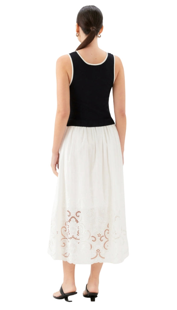 Alicia Contrast Midi Dress