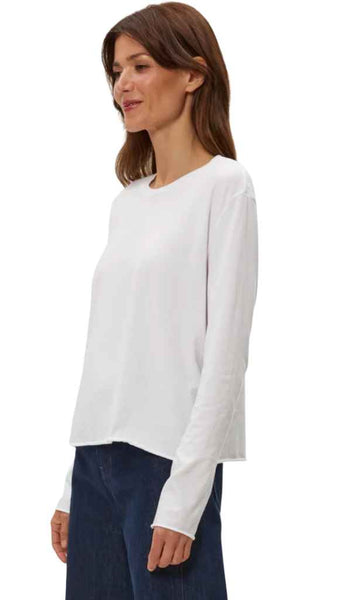 Aiko Crew Neck Rolled Edge Tee