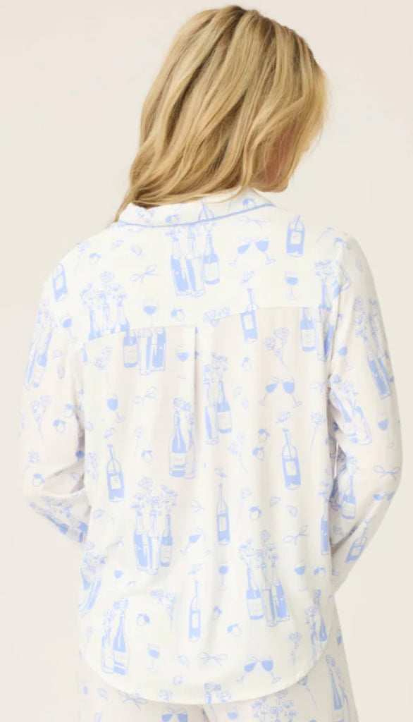 Long Sleeve Pj Top-Parisian Dreams