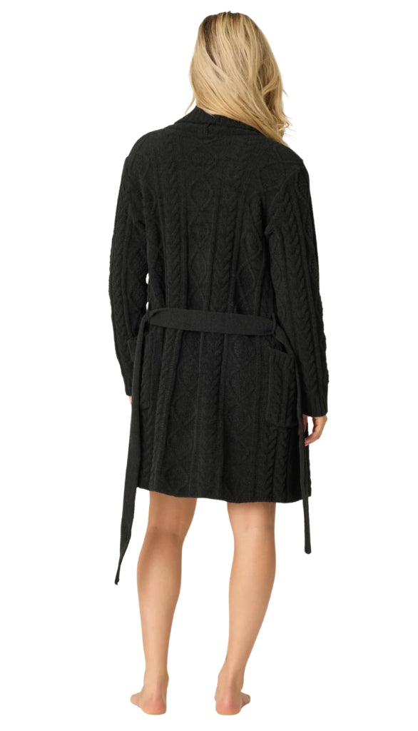 Cozy Chenille Cable Knit Robe