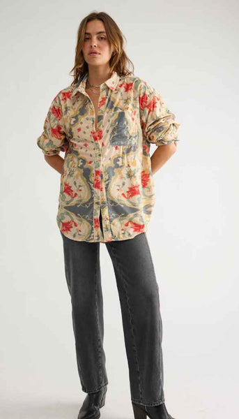 Alex Printed Velvet Shirt