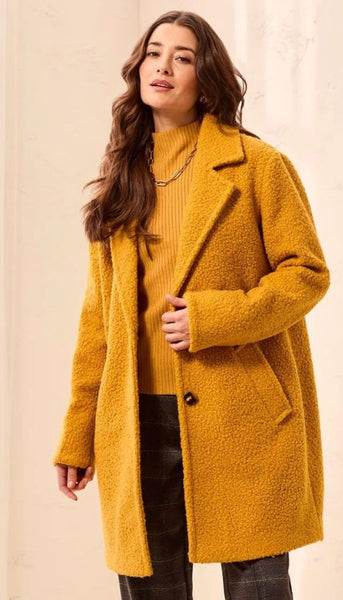 Long Sleeve Single Breast Coat With Lining