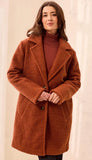 Long Sleeve Single Breast Coat With Lining