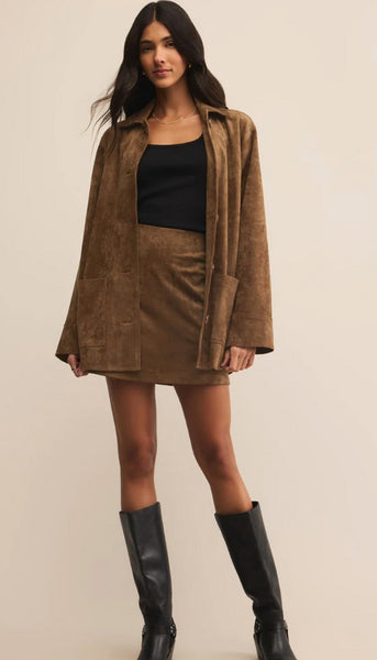 Ciera Suede Mini Skirt