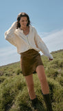 Ciera Suede Mini Skirt