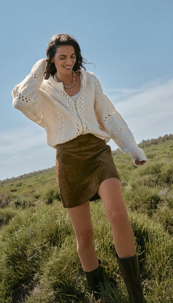 Ciera Suede Mini Skirt
