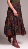 Plisse Skirt With Split